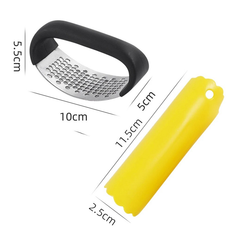 Nerūdijančio plieno česnako spaudimo smulkintuvas Rankinis česnako smulkintuvas Česnako pjaustymo įrankis Vaisiai Daržovės Įrankiai Virtuvės priedai Programėlė