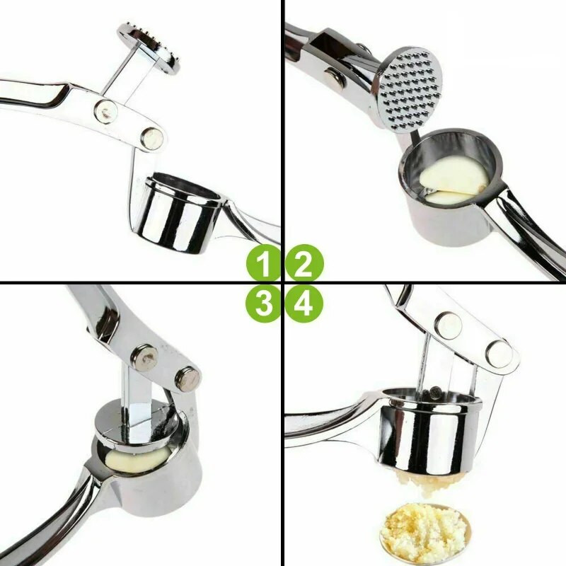Presă de usturoi Concasor Tocator bucătărie Oțel inoxidabil Storcator de usturoi Presă manuală Instrument de măcinat Accesorii pentru bucătărie