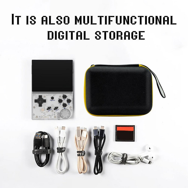 Videomängukonsooli ümbris Miyoo Mini/Mini+ jaoks RG35XX RG353V RG353VS Retro käeshoitav mängumängija veekindel hoiukott