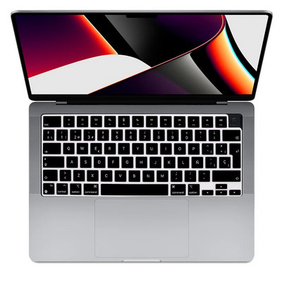 Ispanų ispanų kalbos klaviatūros dangtelis, skirtas 2021 m. MacBook Pro 14 Pro 16 colių modeliui A2442 A2485 M1 Pro / Max MacBook Pro 14" ir 16"