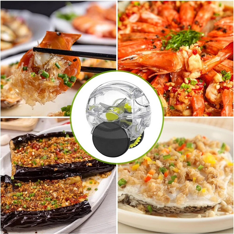 Instrument manual de bucătărie Tocător de usturoi Roată pentru mâncare Tocător de usturoi Rolă Ajutor de bucătărie Concasor de mână Tocat usturoi