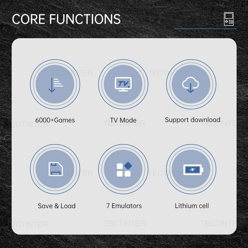 GB300 3,0 hüvelykes képernyő kézi játékkonzol lejátszó Videojáték konzol beépített 6000 játék SF/SFC/GB/GBA támogatáshoz AV kimenet