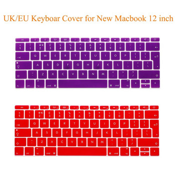 За Macbook 12 skin European EU/UK EURO English Silicone Keyboard cover Protector For 2017 Macbook Pro 13 (No touch bar) Keypad