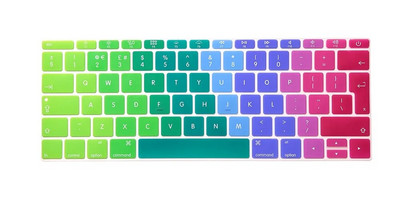 Για δέρμα Macbook 12 Ευρωπαϊκό EU/UK EURO Αγγλικό κάλυμμα πληκτρολογίου σιλικόνης Προστατευτικό για το 2017 Macbook Pro 13 (Χωρίς γραμμή αφής) Πληκτρολόγιο