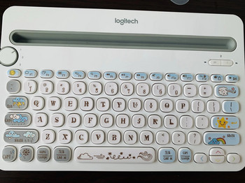 Κατάλληλο για Logitech K480 ασύρματο πληκτρολόγιο Bluetooth Αυτοκόλλητο Cartoon Personality Απλή προσαρμογή