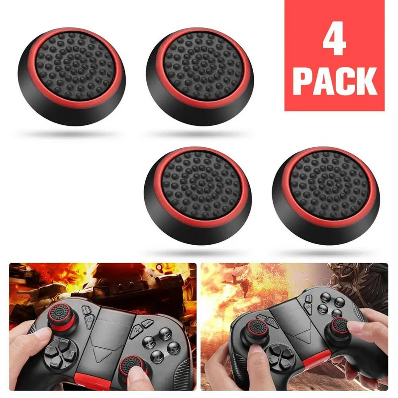4BUC/10BUC Joystick analogic din silicon anti-alunecare Thumbstick Thumb Stick Capace de prindere Carcase pentru PS3 PS4 PS5 Xbox One Xbox 360 Controller