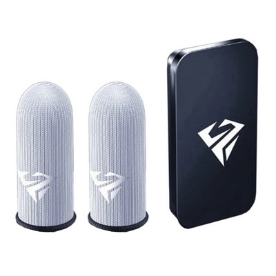 2 vnt. mobiliesiems žaidimams skirtos pirštų galiukų pirštinės, atsparios prakaitui, neslystantis jutiklinis ekranas pirštų rankovės, kvėpuojantis žaidimų pirštų galiukų dangtelis žaidėjui