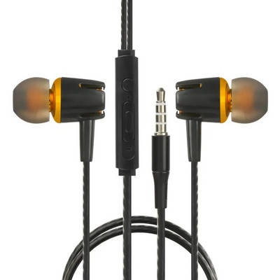1 db 35 mm-es univerzális vezetékes, fülbe helyezhető sztereó fülhallgató Nylon Weave fülhallgató kábel fejhallgató mikrofonnal okostelefonos laptophoz