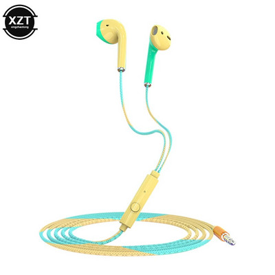 U24 laidinės ausinės, stereofoninės 3,5 mm į ausį įstatomos muzikos žaidimo triukšmo šalinimas ausinės su mikrofonu, skirtos mobiliajam telefonui, nešiojamam kompiuteriui, nešiojamam kompiuteriui