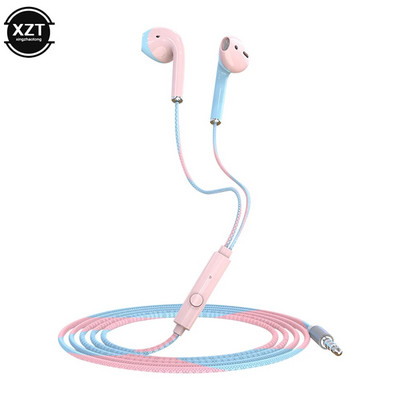 U24 laidinės ausinės, stereofoninės 3,5 mm į ausį įstatomos muzikos žaidimo triukšmo šalinimas ausinės su mikrofonu, skirtos mobiliajam telefonui, nešiojamam kompiuteriui, nešiojamam kompiuteriui