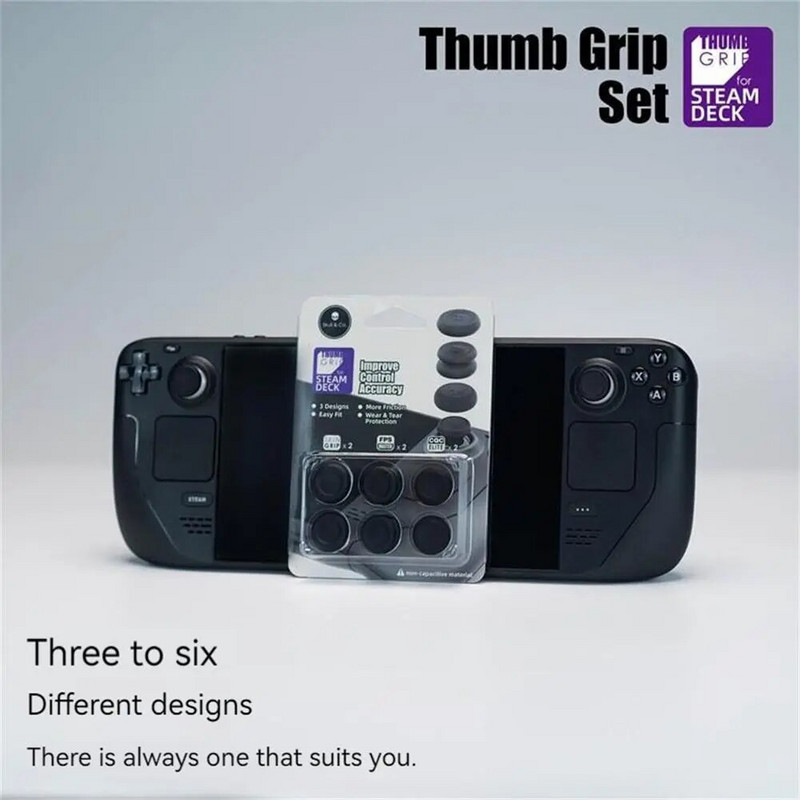 6Pcs Thumb Grip Joystick Cap za Steam Deck Fps/tps Chicken Eating Artefact Silikonski protuklizni poklopac za Thumbstick Caps Dodaci
