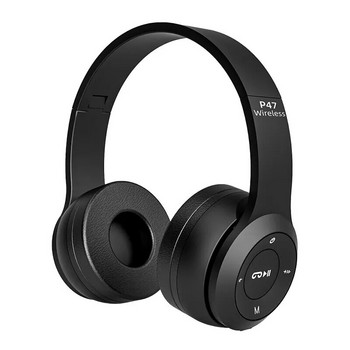 P47 Безжични Bluetooth слушалки Сгъваеми стерео слушалки Супер бас микрофон за намаляване на шума за лаптоп PC TV