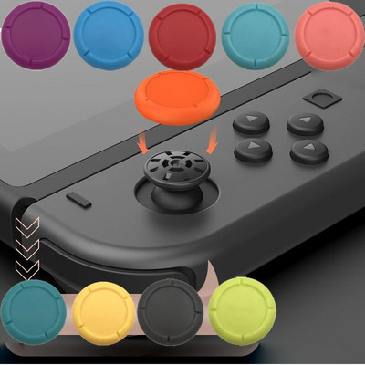 Оригинален NS Switch Rocker Cap Replacement Repair Silicone Protect Sleeve Handle Controller Thumbstick Cover за Nintendo Switch