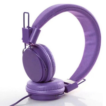Цветни кабелни слушалки Стерео бас Детски слушалки с микрофон Музикални видео слушалки Сгъваеми преносими детски подарък