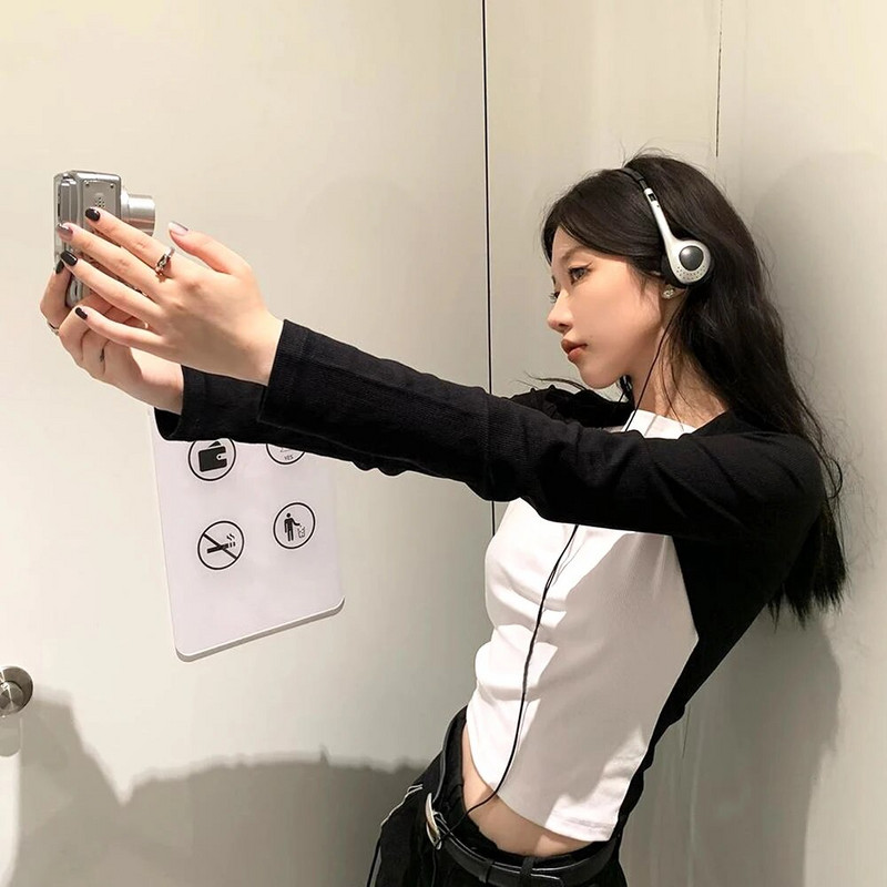 Headphones Personality Ρετρό Ακουστικά Μαύρο Ακουστικό Μόδας πάνω από το αυτί Ακουστικό 3,5mm Clear Headset Photo Props Personality