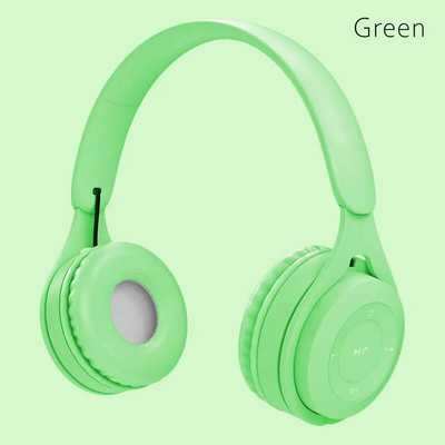 „Macaron“ ausinės vaikams belaidės „Bluetooth“ ausinės, stereofoninės, žaidimų ausinės su mikrofonu, žaidimų mergaitės dovana mobiliajam planšetiniam kompiuteriui