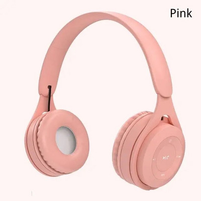 „Macaron“ ausinės vaikams belaidės „Bluetooth“ ausinės, stereofoninės, žaidimų ausinės su mikrofonu, žaidimų mergaitės dovana mobiliajam planšetiniam kompiuteriui
