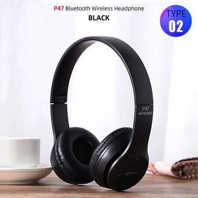 Sulankstomos sportinės ausinės HiFi ausinės Belaidės ausinės Bluetooth muzikinės ausinės Over Ear Bass Ausinės su mikrofono palaikymu TF kortelė