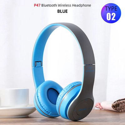 Sulankstomos sportinės ausinės HiFi ausinės Belaidės ausinės Bluetooth muzikinės ausinės Over Ear Bass Ausinės su mikrofono palaikymu TF kortelė