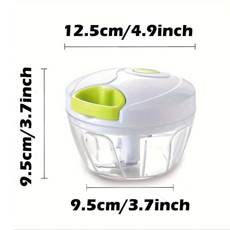 Rankinis česnako smulkintuvas maisto smulkintuvas daržovių pjaustyklė, rankinis daržovių smulkintuvas svogūnų pjaustytuvas su maišytuvu virtuvės kombainu