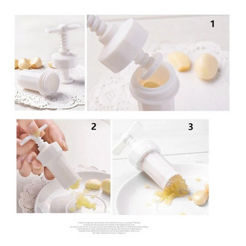 Πλαστικές πρέσες σκόρδου Screw Squeeze Peeler Σκορδοθραύστης Λευκό Χειροκίνητο Πρέσα Πρακτικό εργαλείο μαγειρέματος κουζίνας Αξεσουάρ κουζίνας