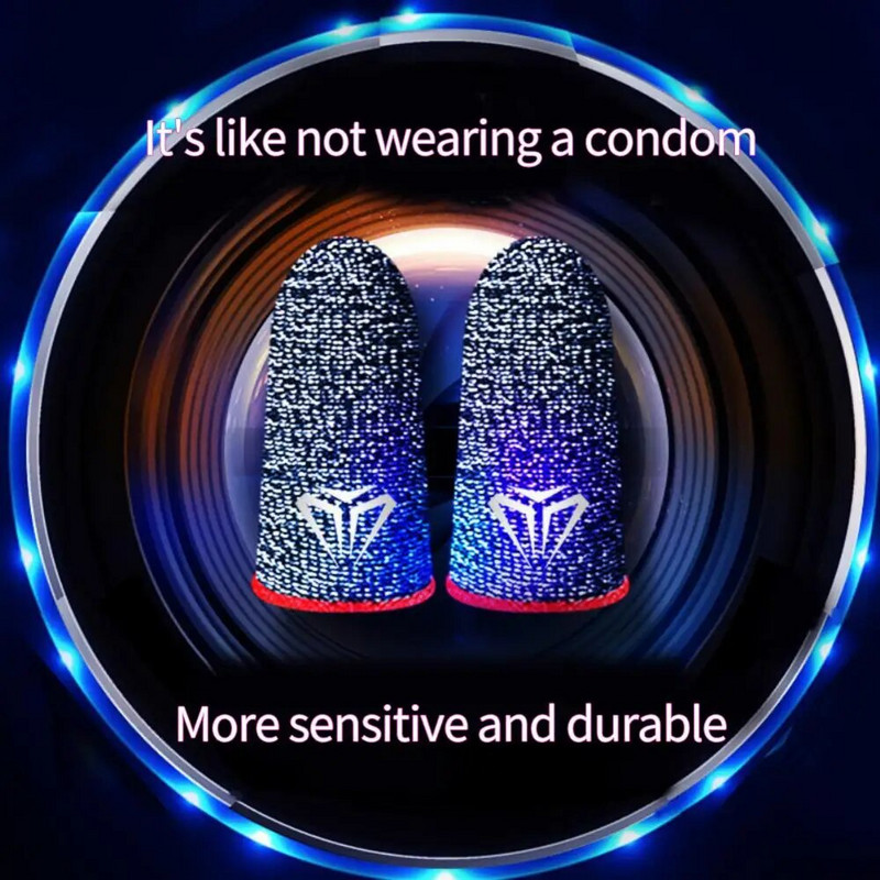 Par vrhova prstiju za igru Pubg Mobile Protuklizna rukavica za prste Kontroler igre Navlaka za prste za mobilno igranje sa zaslonom osjetljivim na dodir