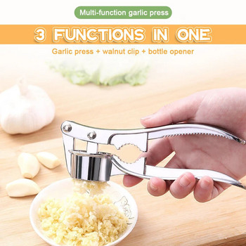 Κιμάς Σκόρδου Πολυλειτουργικός Θραυστήρας Κράματος Αλουμινίου Κουζίνα Μαγειρική Μαγείρεμα τζίντζερ Squeezer Masher Handheld Ginger Mincer Εργαλεία