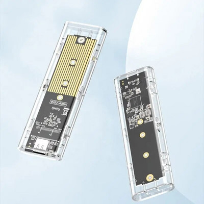 M.2 NVMe SSD Адаптер за кутия Безплатен алуминиев корпус USB C 3.1 Gen 2 10Gbps към NVMe PCIe Външен корпус за M2 NVMe SSD