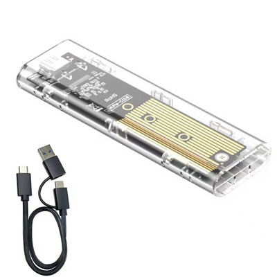 M.2 NVMe SSD korpuso adapterio įrankis Nemokamas aliuminio dėklas USB C 3.1 Gen 2 10Gbps į NVMe PCIe išorinį korpusą, skirtą M2 NVMe SSD
