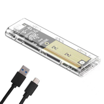 M.2 NVMe SSD korpuso adapterio įrankis Nemokamas aliuminio dėklas USB C 3.1 Gen 2 10Gbps į NVMe PCIe išorinį korpusą, skirtą M2 NVMe SSD