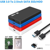 USB 3.0–2,5 colio SATA dėklas HDD SSD korpusas Išorinis 5Gbps kietojo disko disko dėžutė, skirta asmeniniam nešiojamajam kompiuteriui išmaniajam telefonui PS5 dėklas Hd Externo