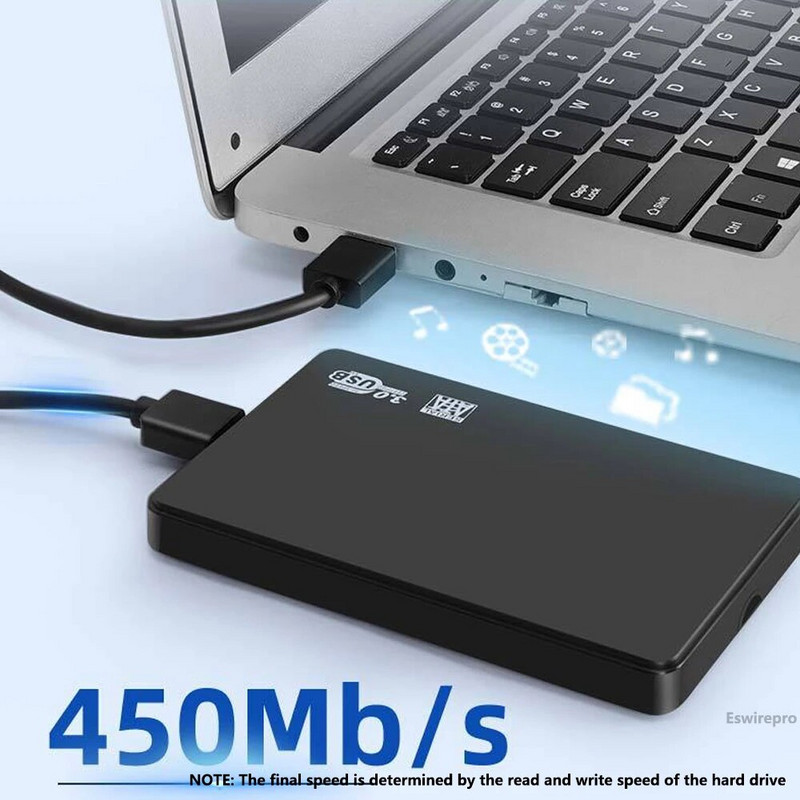 USB 3.0 - 2,5 hüvelykes SATA tok HDD SSD ház külső 5 Gbps merevlemez lemezdoboz PC laptop okostelefonhoz PS5 tok HD külső