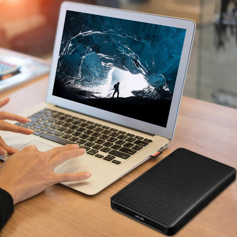 2,5 colio mobilusis HDD dėklas USB3.0 į SATA kietojo disko korpusą 5 Gbps adapteris nešiojamam kompiuteriui staliniam nešiojamam kompiuteriui HD išorinis HDD dėžutė