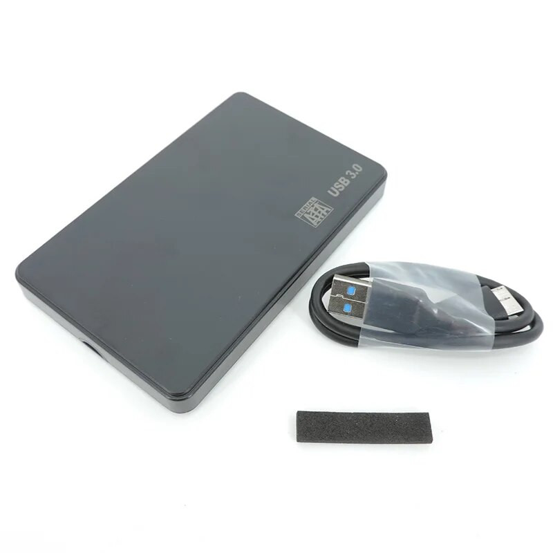 Külső HD-tok 2.5 HDD-tok SSD külső merevlemez-doboz 6Gbps 10TB SATA-USB2.0/3.0 merevlemez-tok adapter