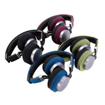 MH8 Πτυσσόμενα ακουστικά Bluetooth 5.0 Ασύρματα ακουστικά ραδιόφωνο Στερεοφωνικά αθλητικά Ακουστικά για φορητό υπολογιστή Ακουστικά με μικρόφωνο