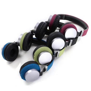 MH8 Πτυσσόμενα ακουστικά Bluetooth 5.0 Ασύρματα ακουστικά ραδιόφωνο Στερεοφωνικά αθλητικά Ακουστικά για φορητό υπολογιστή Ακουστικά με μικρόφωνο