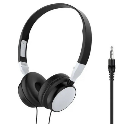 Căști de gaming cu fir subwoofer Hifi Calitate sunet pliabil, portabil, mufă de 3,5 mm, potrivit pentru gazdă de jocuri pe PC Toate telefoanele inteligente