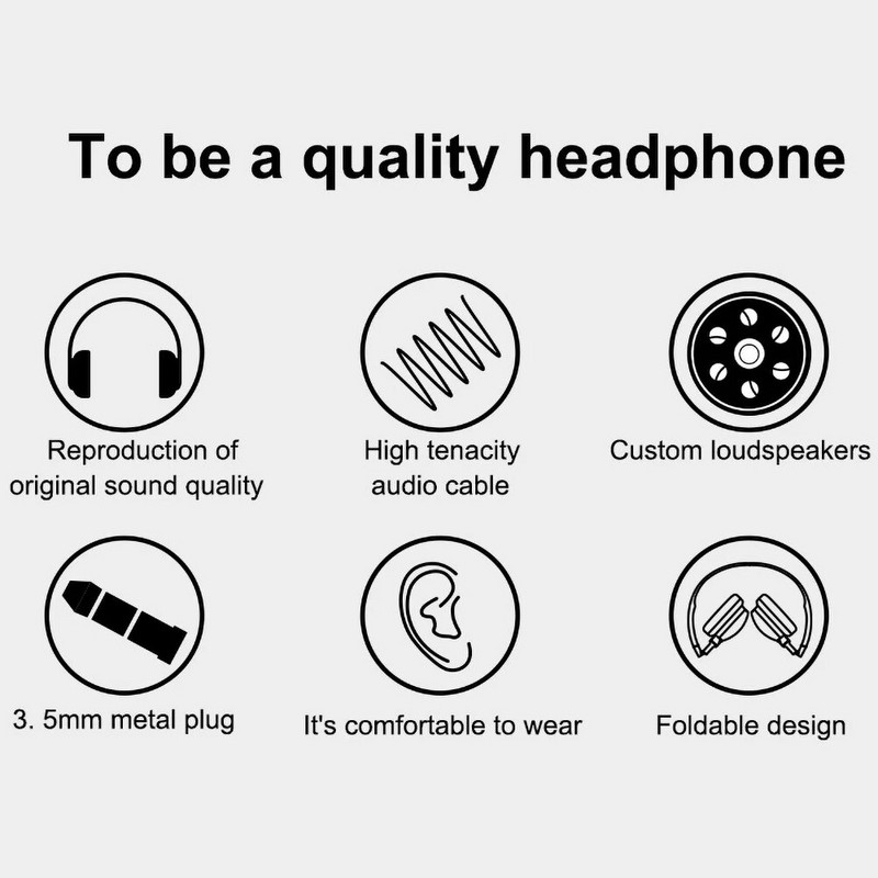 Căști de gaming cu fir subwoofer Hifi Calitate sunet pliabil, portabil, mufă de 3,5 mm, potrivit pentru gazdă de jocuri pe PC Toate telefoanele inteligente