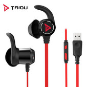 TAIOU TG10 žaidimų ausinės 3,5 mm / USB laidinės ausinės, skirtos nešiojamam telefonui su triukšmo slopinimo mikrofonu, 10 mm dinaminės tvarkyklės ausinės