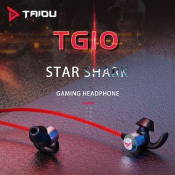 TAIOU TG10 Геймърски слушалки 3,5 мм/USB кабелни слушалки за телефон, лаптоп, компютър с шумопотискащ микрофон, 10 мм слушалки с динамичен драйвер