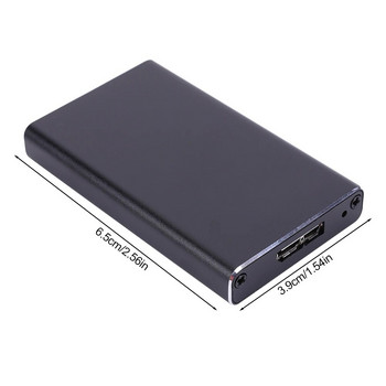 Калъф за твърд диск MSATA към USB3.0 Mini SSD Калъф Поддържа UASP SSD кутия Адаптер Калъф 6Gbps за 30*25/50 MSATA SSD твърд диск