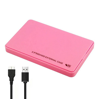 2,5 colio nešiojamasis kietojo disko dėžutė kietojo disko korpusas SATA HDD/SSD dėklas 6Gbps išorinio standžiojo disko dėžutė, skirta MacBook PC