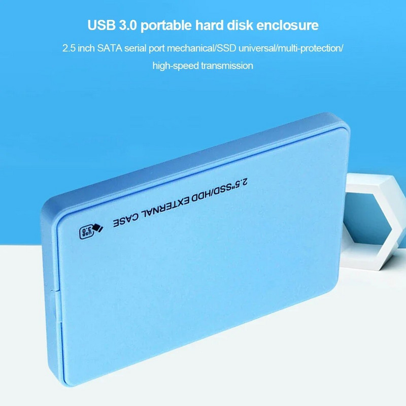 Kutija prijenosnog čvrstog diska od 2,5 inča Kutija za tvrdi disk SATA HDD/SSD Kutija Kutija za vanjski tvrdi disk 6 Gbps za MacBook PC