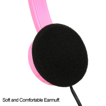 Ενσύρματα ακουστικά πάνω από το αυτί 3,5 mm Πτυσσόμενα αθλητικά ακουστικά Φορητά ακουστικά μουσικής για παιδιά MP4 MP3 Smartphones Φορητός υπολογιστής