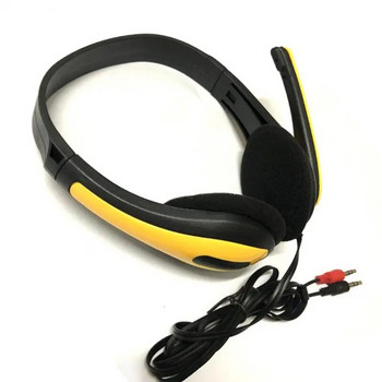 3,5 мм кабелни слушалки с микрофон Универсални слушалки за намаляване на шума за слушалки за компютър, компютър, лаптоп, гласово обаждане, игри