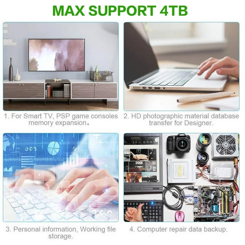 USB C/3.0/3.1 na SATA III Kućište za tvrdi disk 2,5" Kućište vanjskog tvrdog diska velike brzine 5Gbps HDD SSD kućište 5TB Podrška UASP