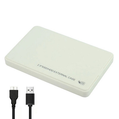 2.5 Inch Hard Drive Enclosure USB2.0 Portable Solid State Drive Box 480Mbps External Hard Disk Drive Box for MacBook PC