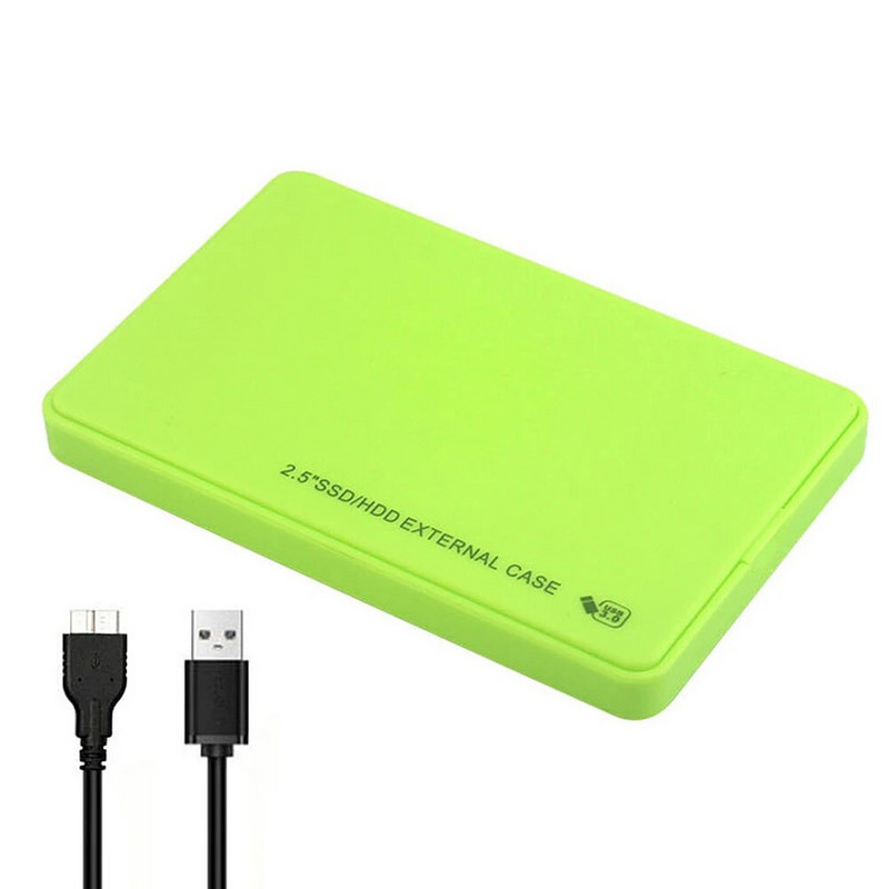 Kućište tvrdog diska od 2,5 inča USB2.0 prijenosni SSD disk Kutija 480Mbps vanjski tvrdi disk za MacBook PC