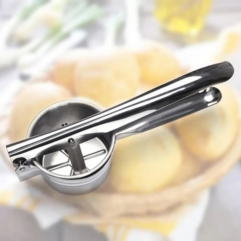 Nerūdijančio plieno vaisių ir daržovių spaudimo sulčiaspaudė Bulvių grūstuvė Buitinė virtuvės įranga Rankinė bulvių grūstuvė Virtuvės prekė