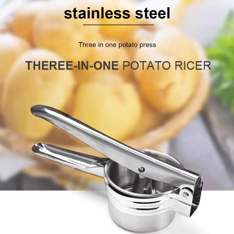 Nerūdijančio plieno vaisių ir daržovių spaudimo sulčiaspaudė Bulvių grūstuvė Buitinė virtuvės įranga Rankinė bulvių grūstuvė Virtuvės prekė